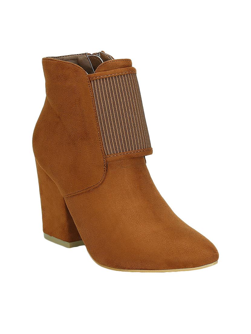 Chunky Block Heel Booties - 15722338 - Zoom Image - 1