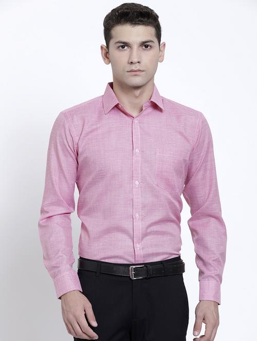 red linen formal shirt - 15723040 - Very Small Image - 1