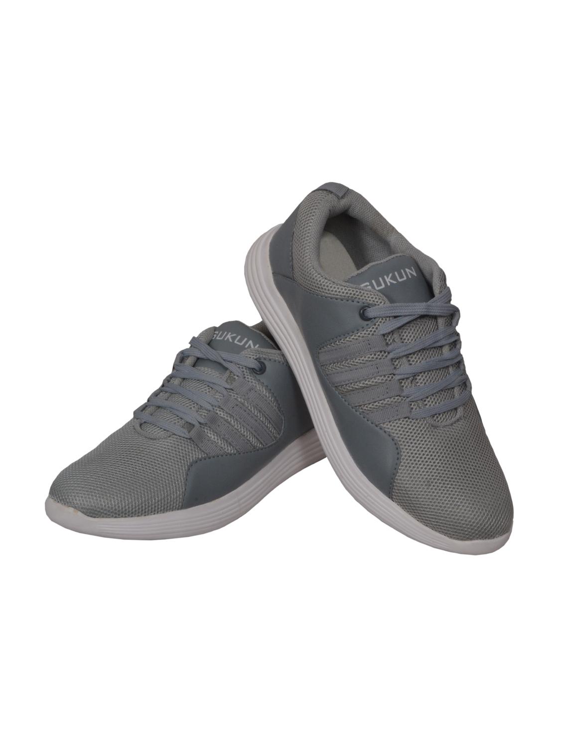 grey mesh lace up sneakers - 15724044 - Zoom Image - 1