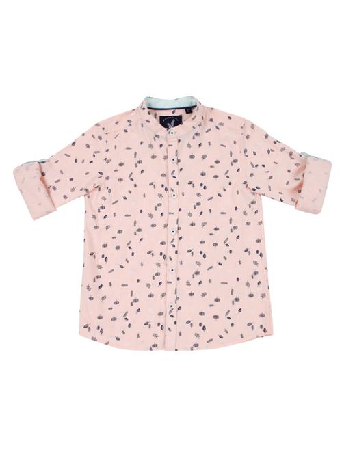 roll up sleeved quirky print shirt - 15724088 - Standard Image - 1
