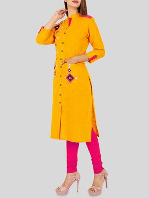 embroidered straight kurta - 15724122 - Standard Image - 2
