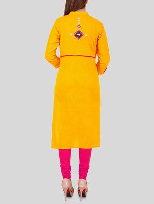 embroidered straight kurta - 15724122 - Standard Image - 3