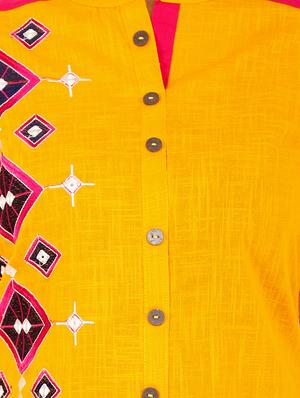 embroidered straight kurta - 15724122 - Standard Image - 4