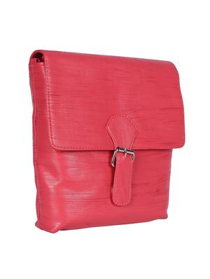 pink leatherette (pu) regular sling bag - 15724426 - Standard Image - 4