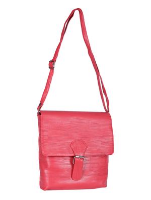 pink leatherette (pu) regular sling bag - 15724426 - Standard Image - 5