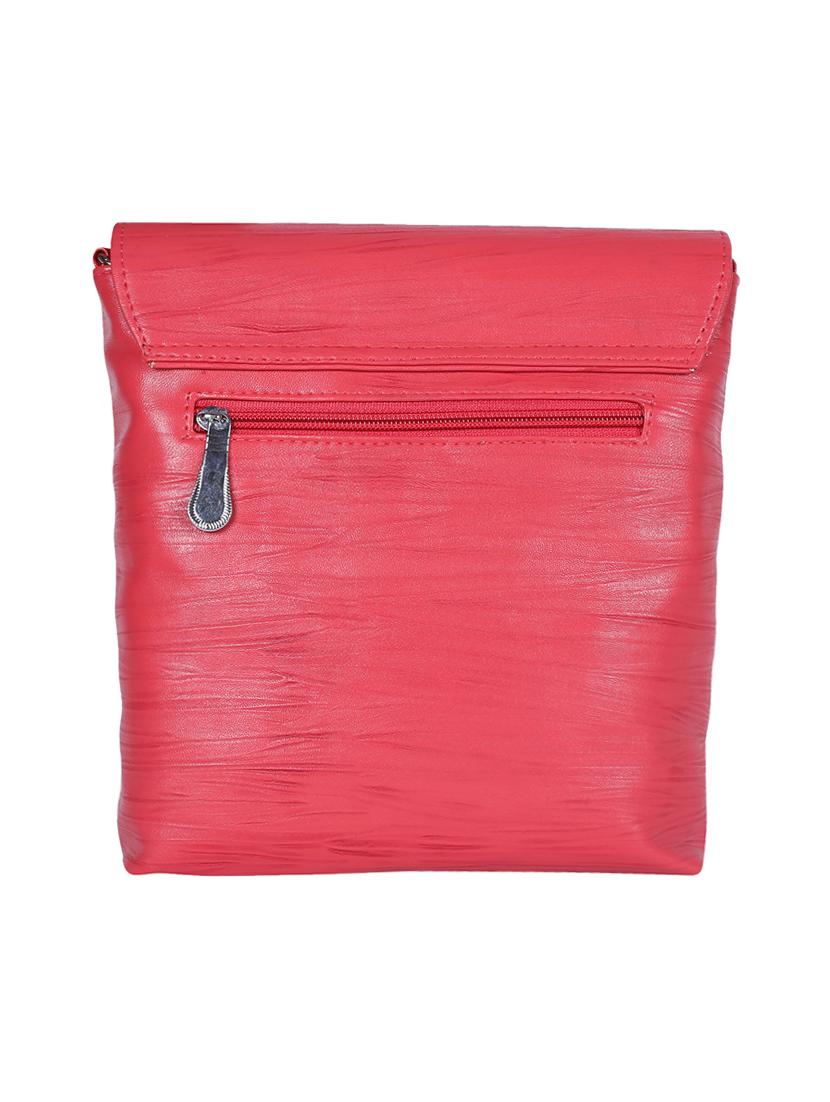 pink leatherette (pu) regular sling bag - 15724426 - Zoom Image - 2