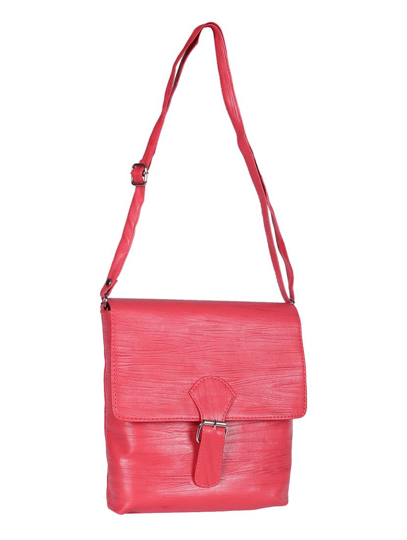 pink leatherette (pu) regular sling bag - 15724426 - Zoom Image - 5