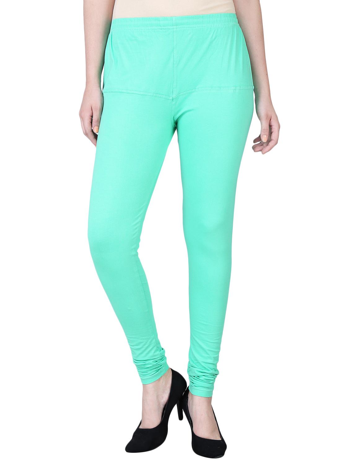green cotton churidars - 15724816 - Zoom Image - 1