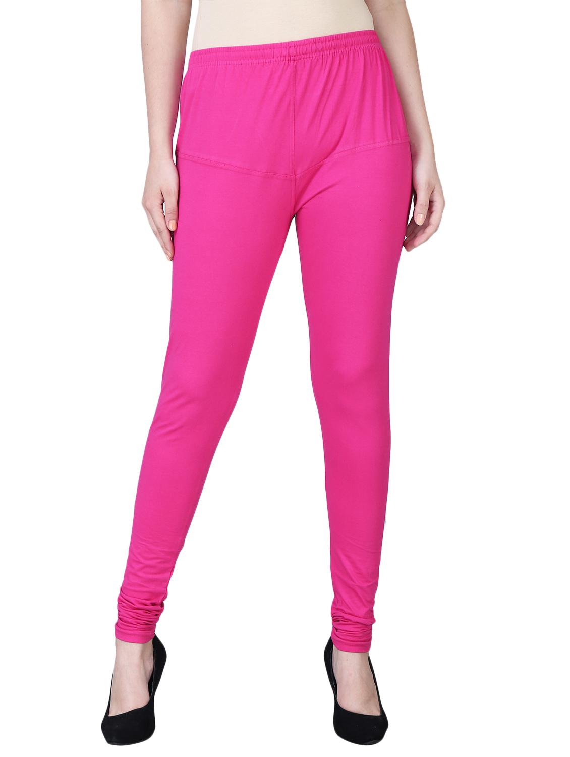 pink cotton churidars - 15724817 - Zoom Image - 1