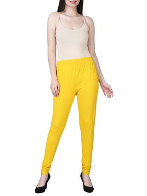 yellow cotton churidars - 15724818 - Standard Image - 4