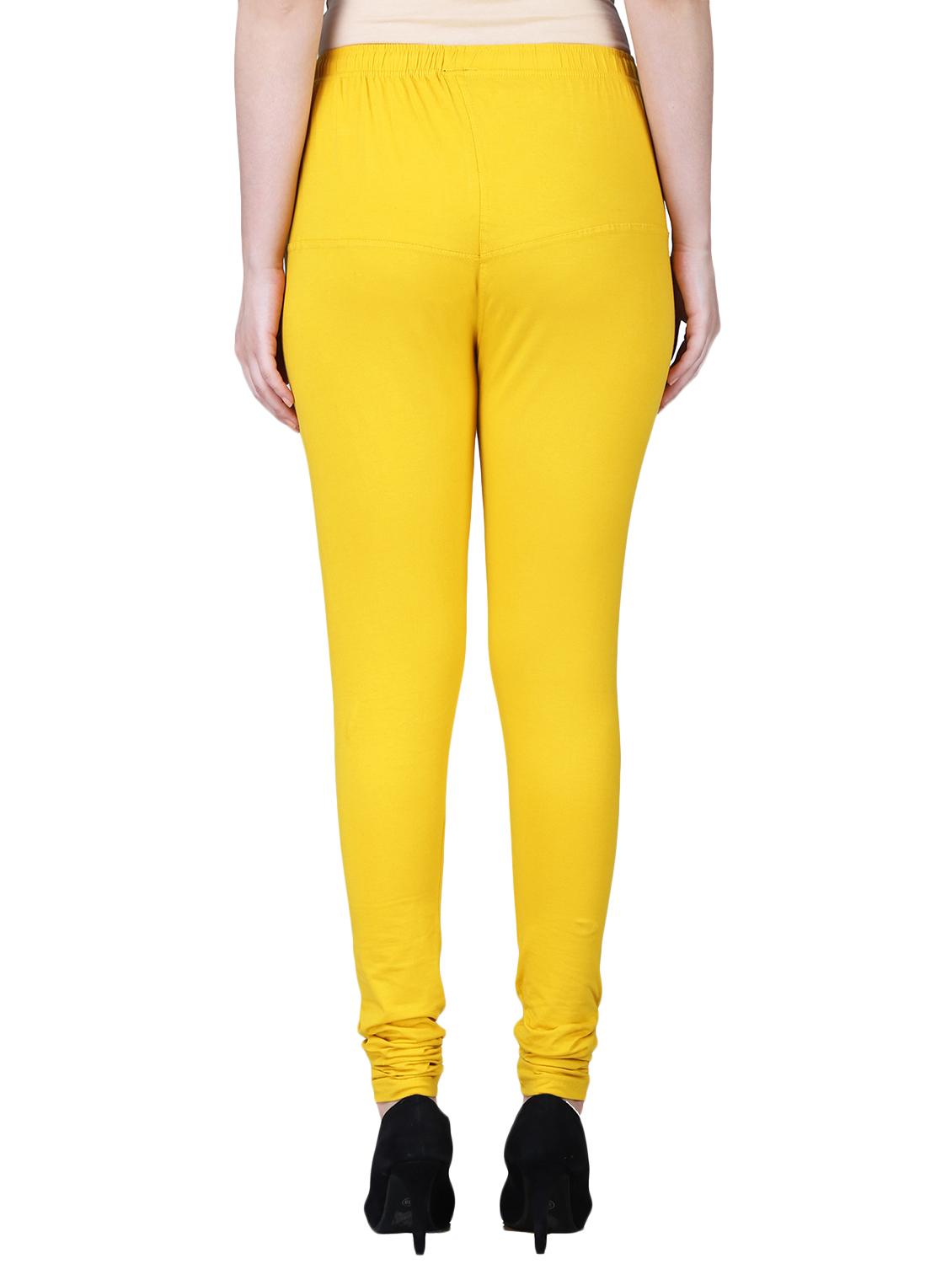 yellow cotton churidars - 15724818 - Zoom Image - 3