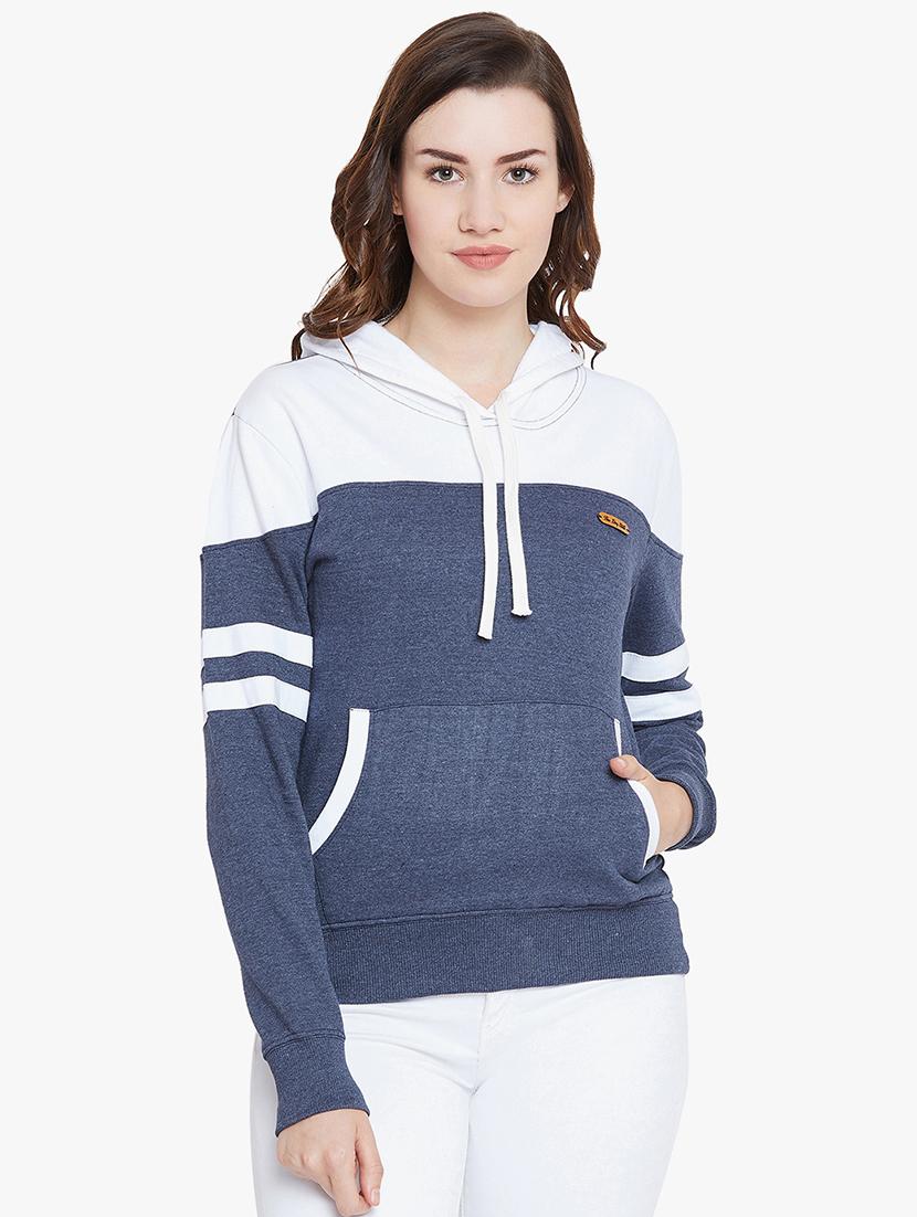 binding detail hooded sweatshirt - 15724834 - Zoom Image - 1