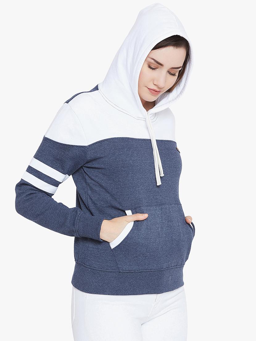 binding detail hooded sweatshirt - 15724834 - Zoom Image - 2