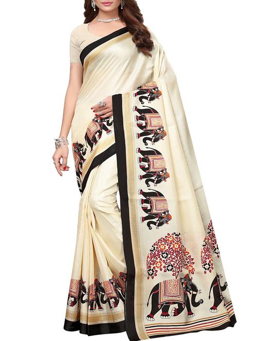 kalamkari printed saree with blouse - 15726343 - Standard Image - 1