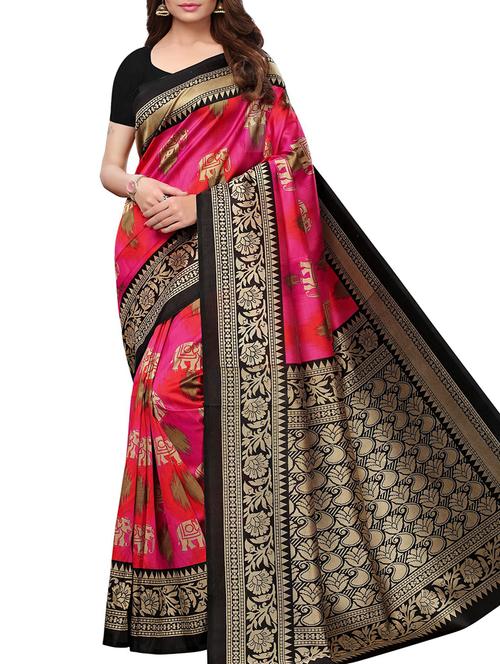 conversational mysore silk saree with blouse - 15726349 - Standard Image - 1