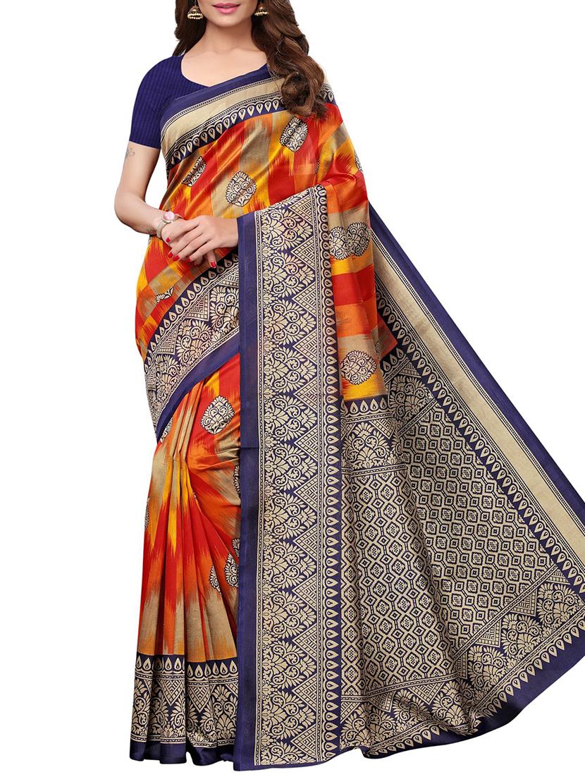 contrast border mysore silk saree with blouse - 15726351 - Zoom Image - 1