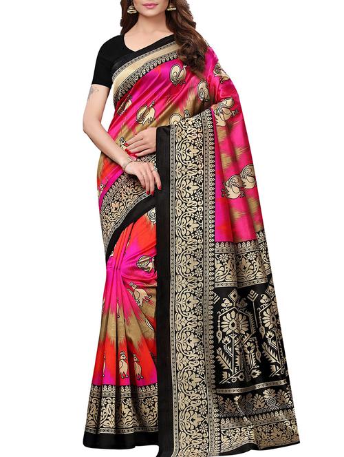 conversational mysore silk saree with blouse - 15726353 - Standard Image - 1