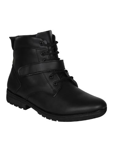 black leatherette high ankle boots - 15726559 - Very Small Image - 1