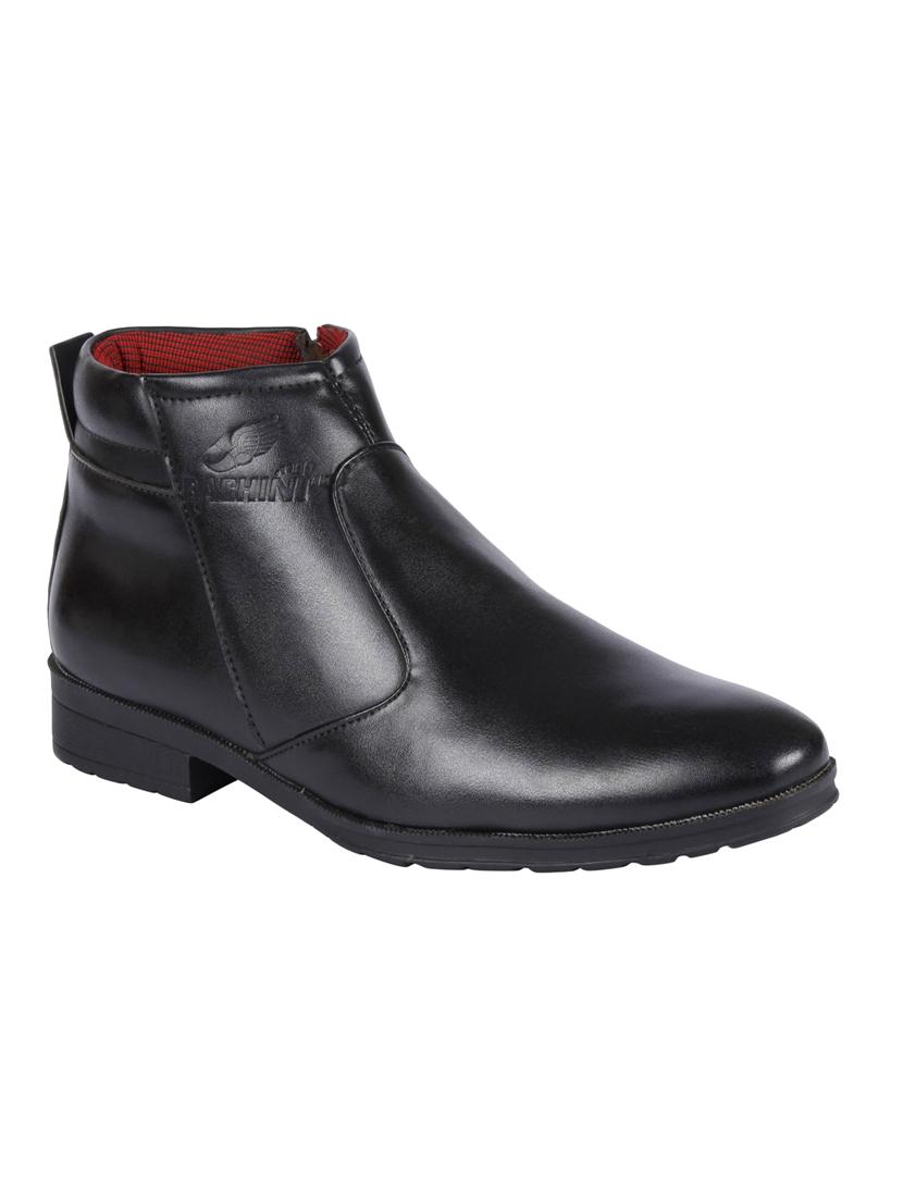 black leatherette formal slip ons - 15726582 - Zoom Image - 1