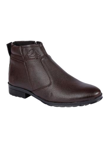 brown leatherette formal slip ons - 15726586 - Very Small Image - 1