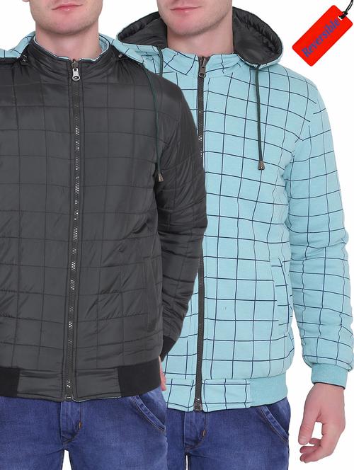 black polyester blend reversible jacket - 15726592 - Standard Image - 1
