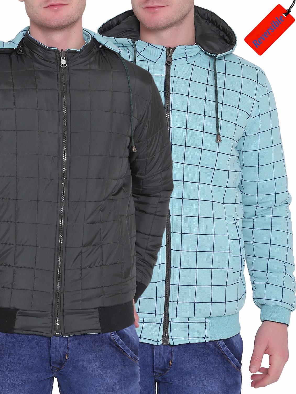 black polyester blend reversible jacket - 15726592 - Zoom Image - 1