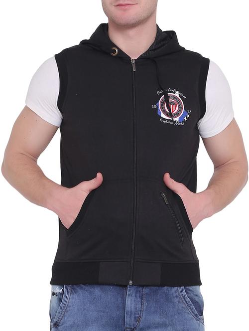 black cotton sweatshirt - 15726597 - Standard Image - 1