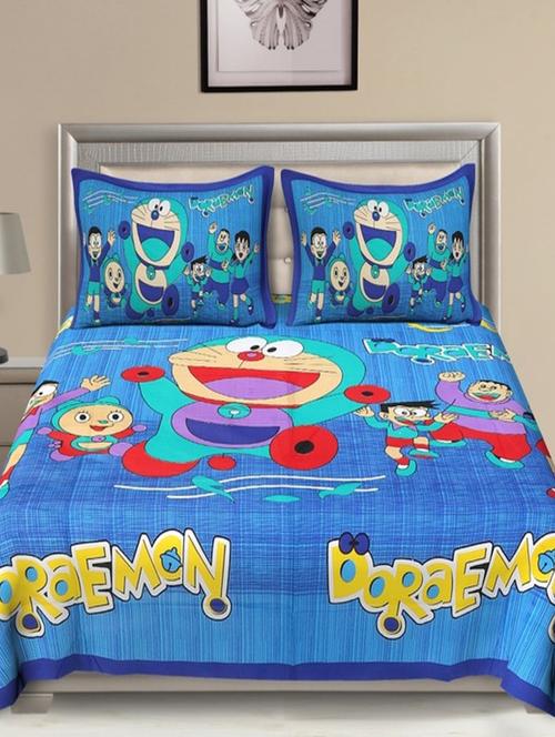 100% Cotton Double bedsheet with 2 Pillow Covers - 15726669 - Standard Image - 1