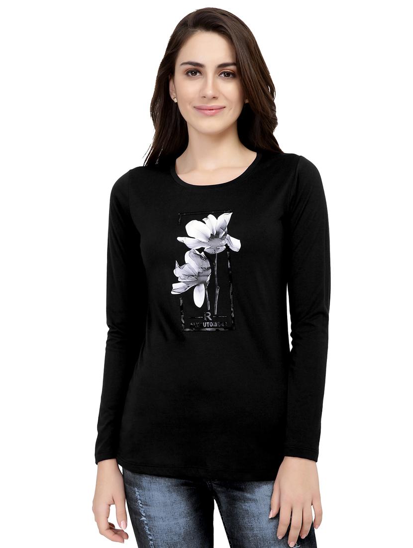 graphic print long sleeved tee - 15726859 - Zoom Image - 1