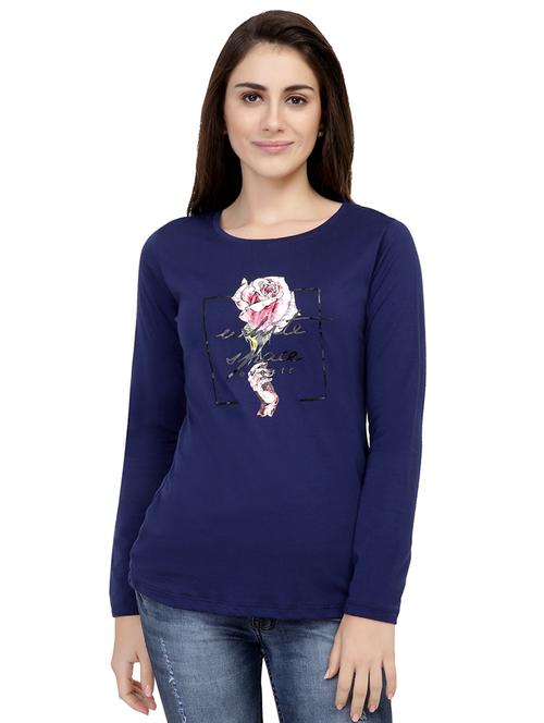 graphic print long sleeved tee - 15726860 - Standard Image - 1