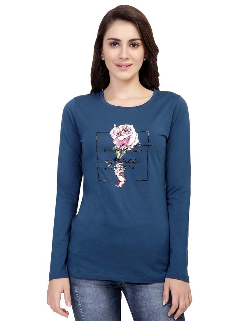 graphic print long sleeved tee - 15726861 - Zoom Image - 1
