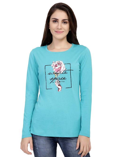 graphic print long sleeved tee - 15726862 - Standard Image - 1
