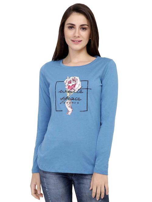 graphic print long sleeved tee - 15726863 - Standard Image - 1