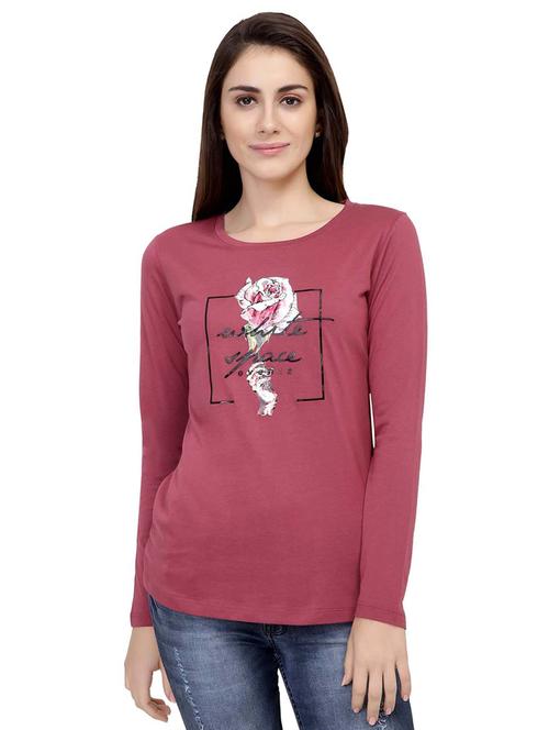 graphic print long sleeved tee - 15726864 - Standard Image - 1