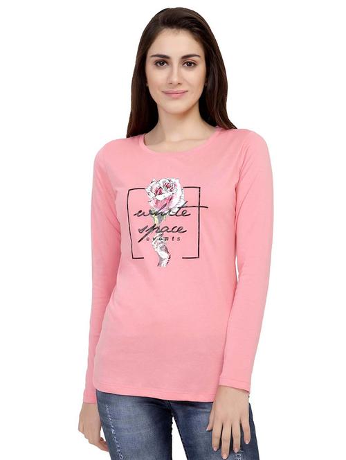 graphic print long sleeved tee - 15726865 - Standard Image - 1