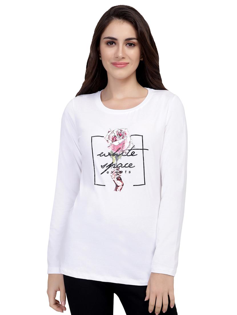 graphic print long sleeved tee - 15726867 - Zoom Image - 1