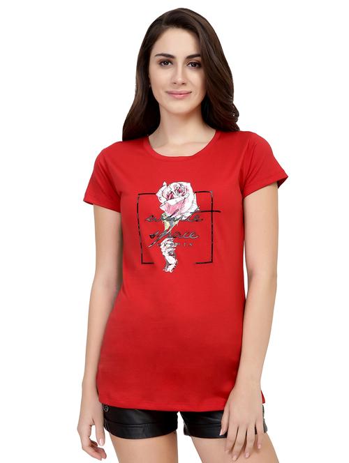 graphic print short sleeved tee - 15726877 - Standard Image - 1