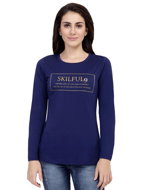 slogan print long sleeved tee - 15726882 - Standard Image - 1