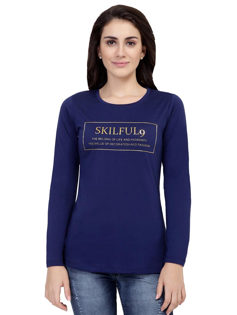 slogan print long sleeved tee - 15726882 - Zoom Image - 1
