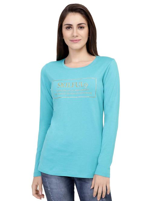 Slogan Print Long Sleeved Tee - 15726883 - Standard Image - 1