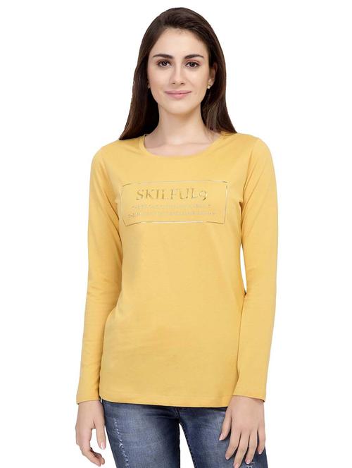 Slogan Print Long Sleeved Tee - 15726888 - Standard Image - 1