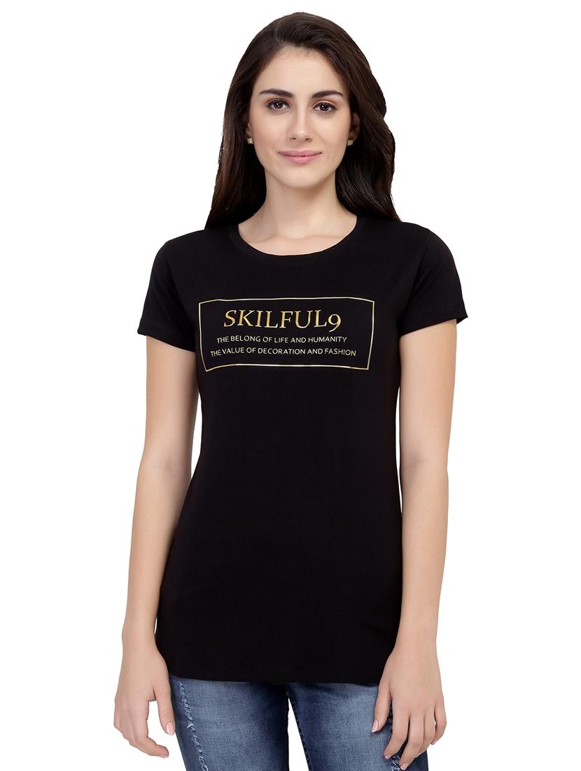 Slogan Print Short Sleeved Tee - 15726889 - Zoom Image - 1