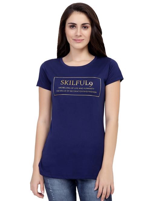 Slogan Print Short Sleeved Tee - 15726891 - Standard Image - 1