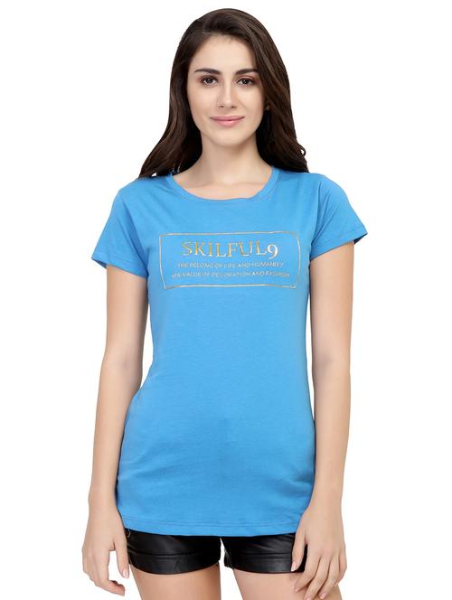 Slogan Print Short Sleeved Tee - 15726893 - Standard Image - 1