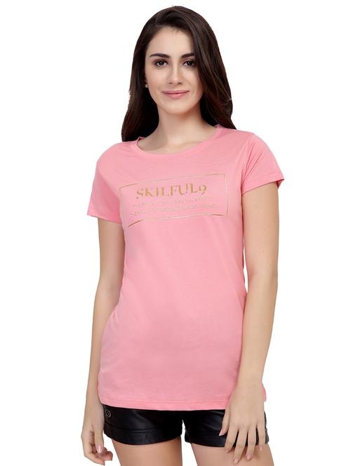 Slogan Print Short Sleeved Tee - 15726894 - Standard Image - 1