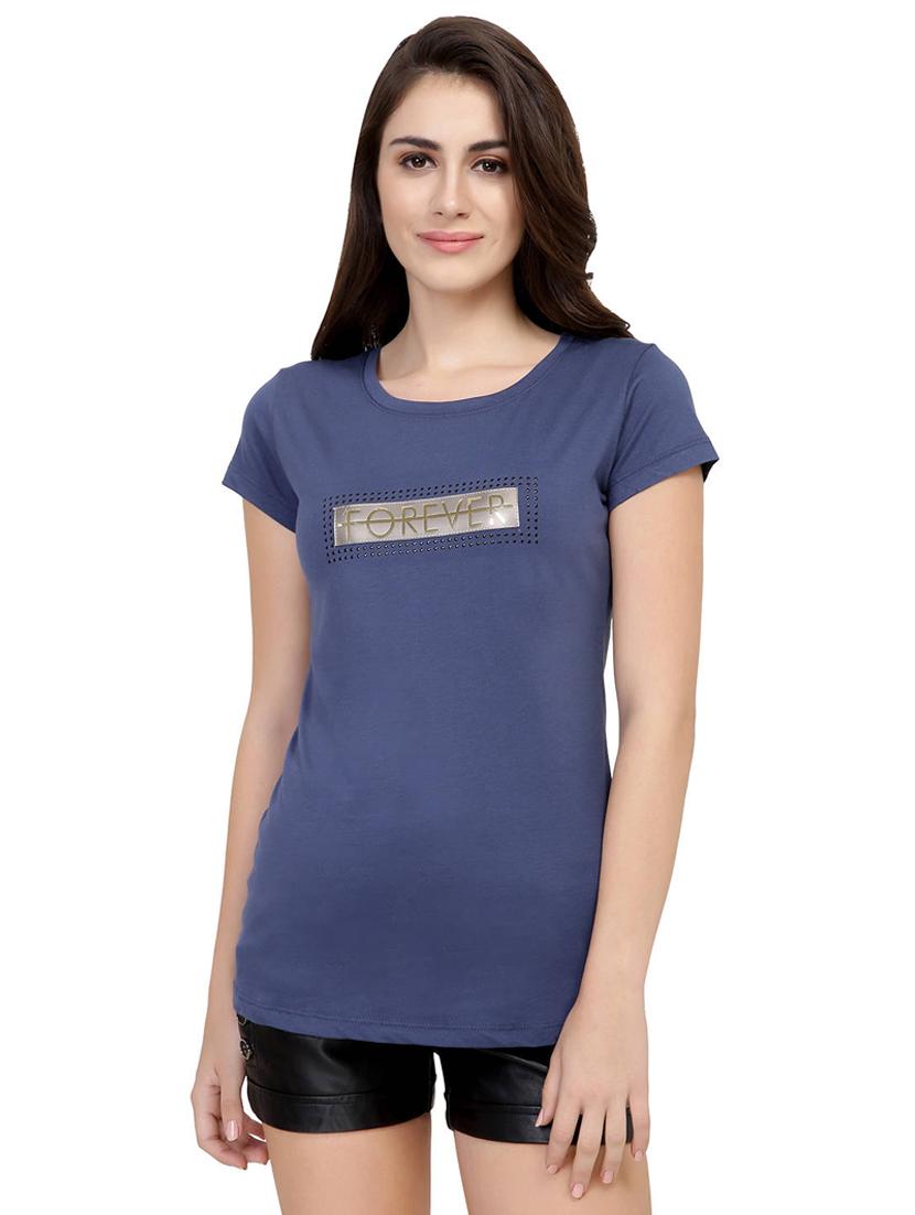 letter patch short sleeved tee - 15726899 - Zoom Image - 1