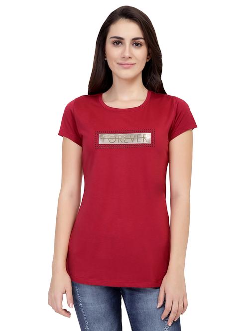 letter patch short sleeved tee - 15726903 - Standard Image - 1