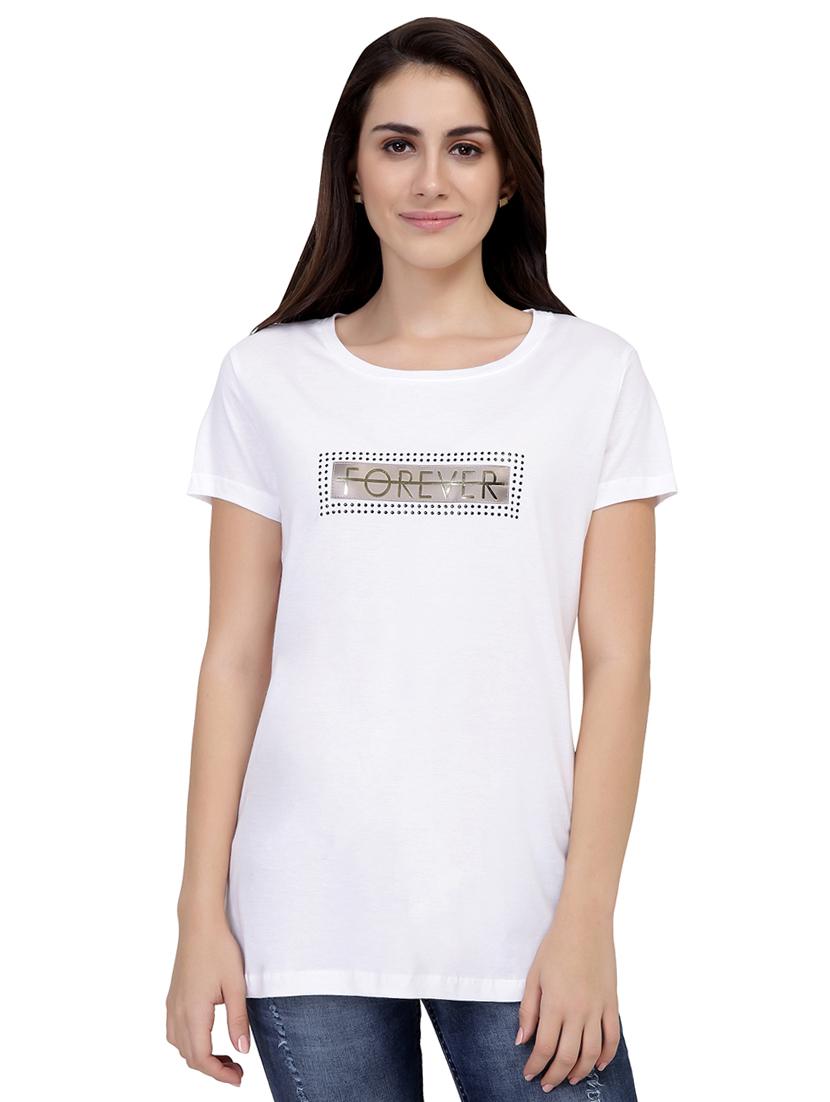 letter patch short sleeved tee - 15726904 - Zoom Image - 1