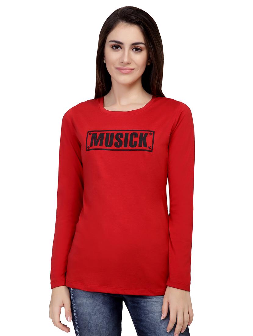 Graphic Print Long Sleeved Tee - 15726917 - Zoom Image - 1