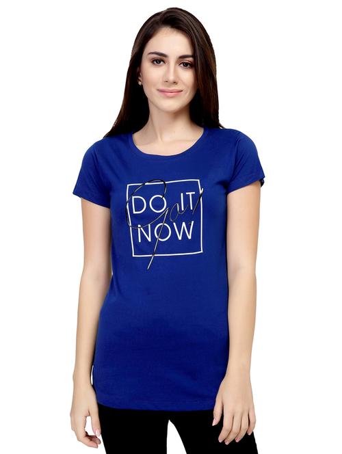 Slogan Print Short Sleeved Tee - 15726956 - Standard Image - 1